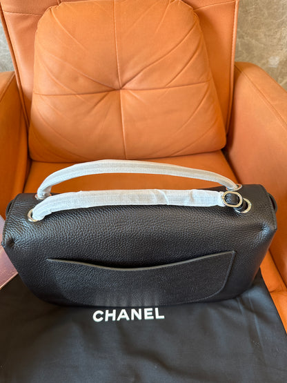 Chanel Top Handle Flap Bag Black