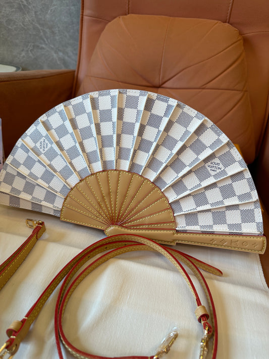 Louis Vuitton Fan-Shaped Bag in Damier Azur