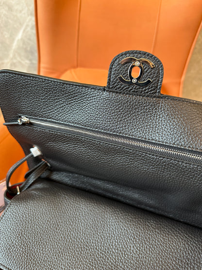 Chanel Top Handle Flap Bag Black