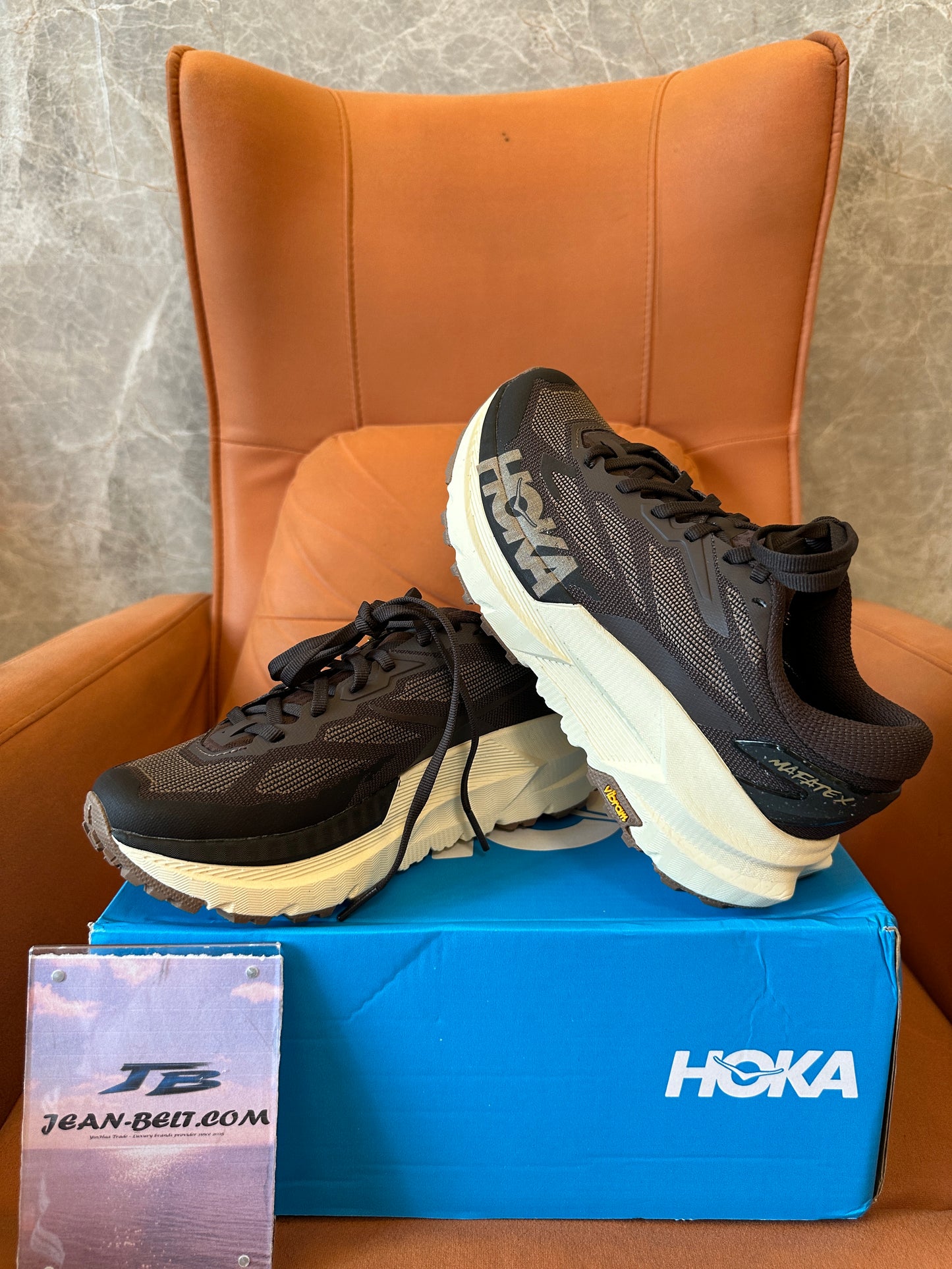 HOKA Mafate X Trail Running Shoes Brown