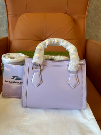 Gucci lilac patent leather small tote bag