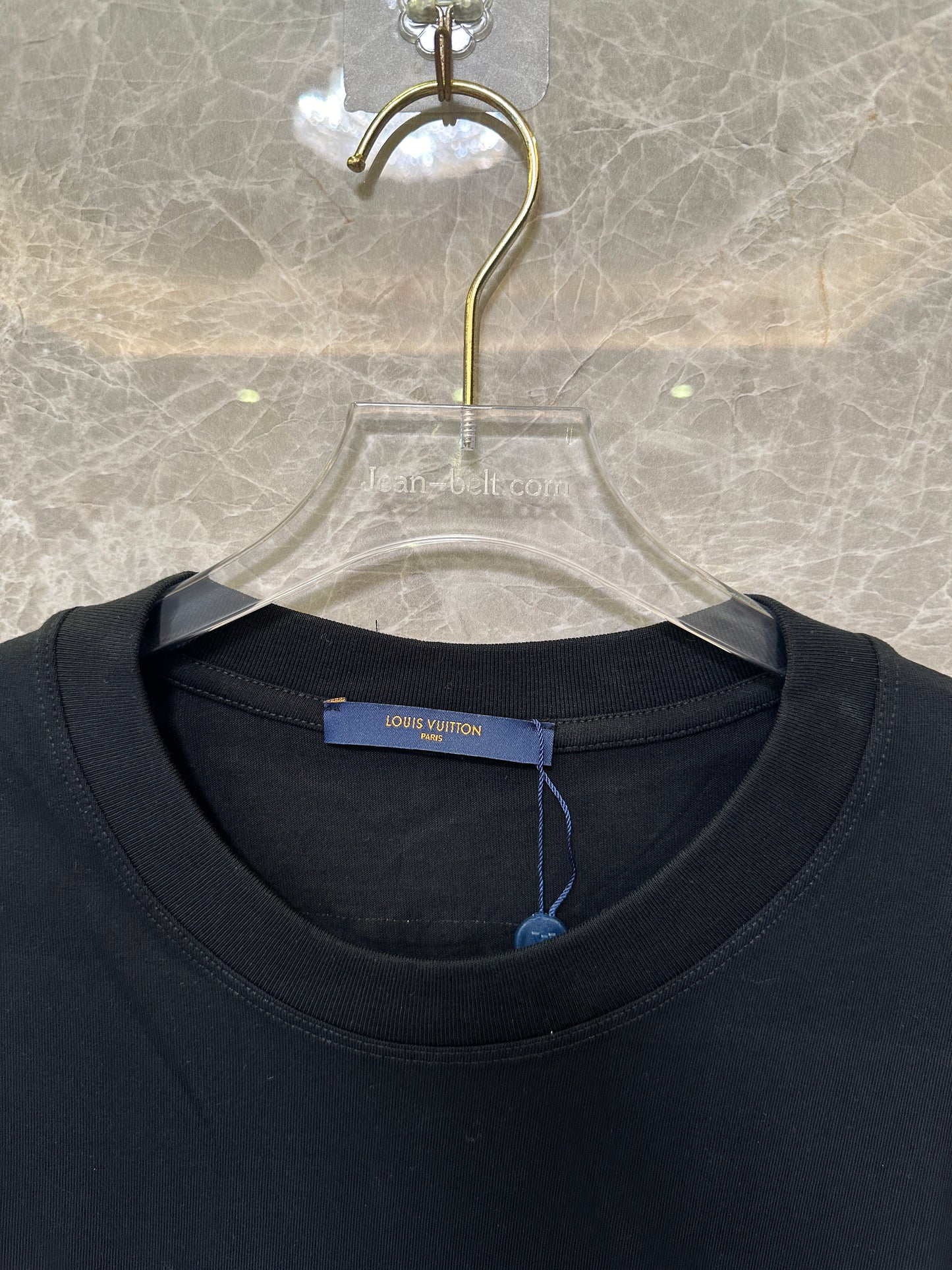 Louis Vuitton Graffiti Logo Black Cotton T-shirt