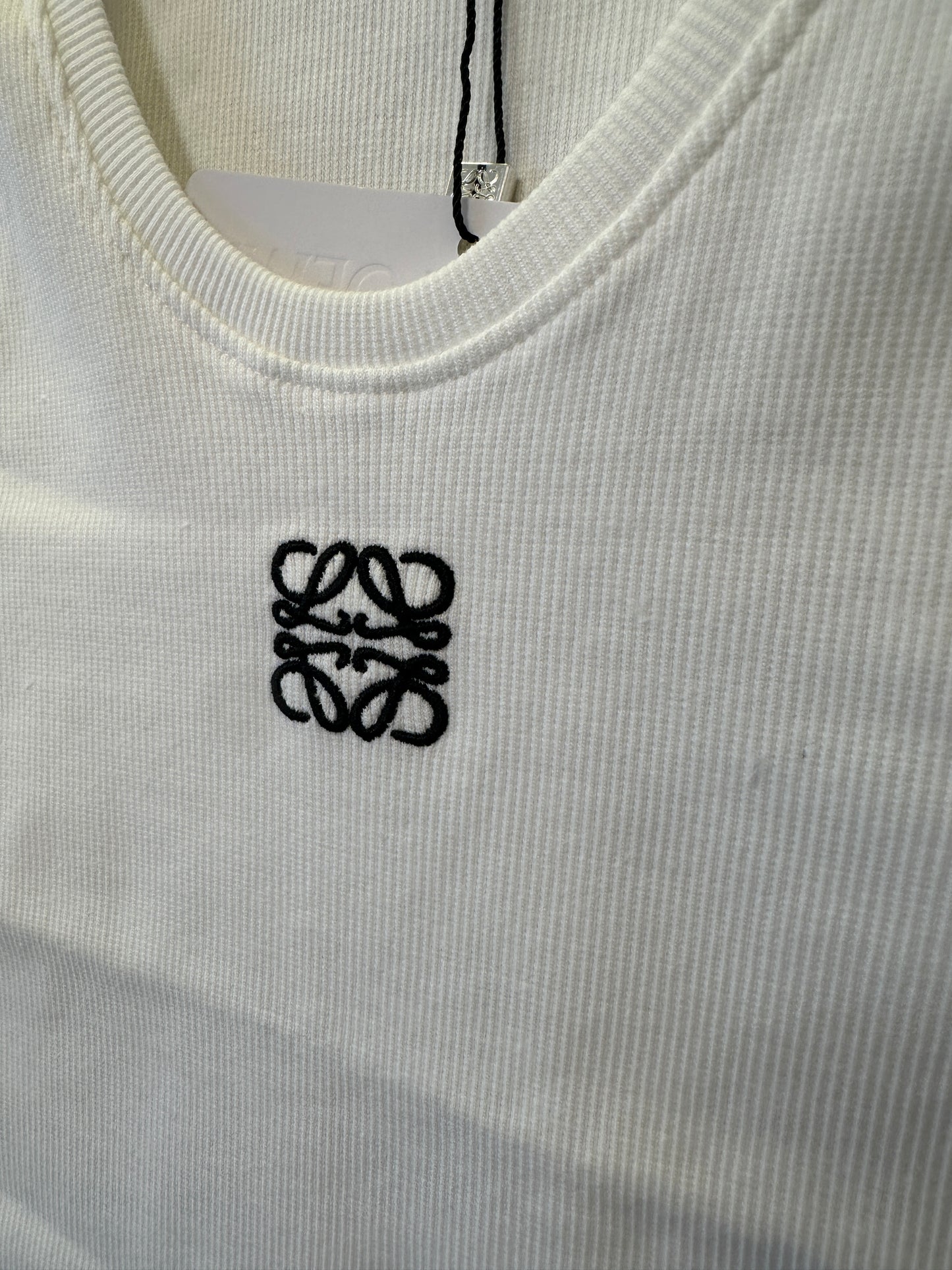 Loewe Anagram Embroidered Ribbed Tank Top