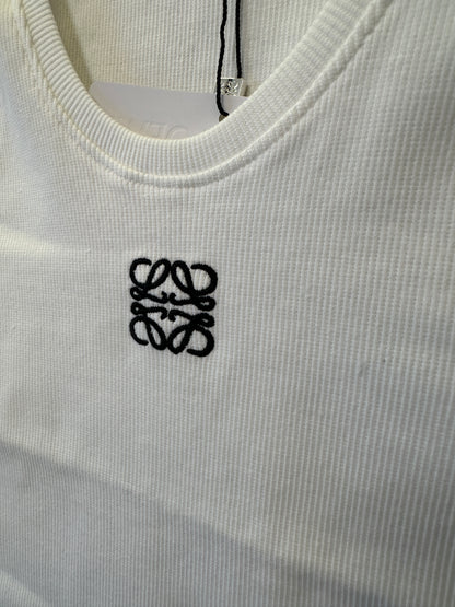 Loewe Anagram Embroidered Ribbed Tank Top