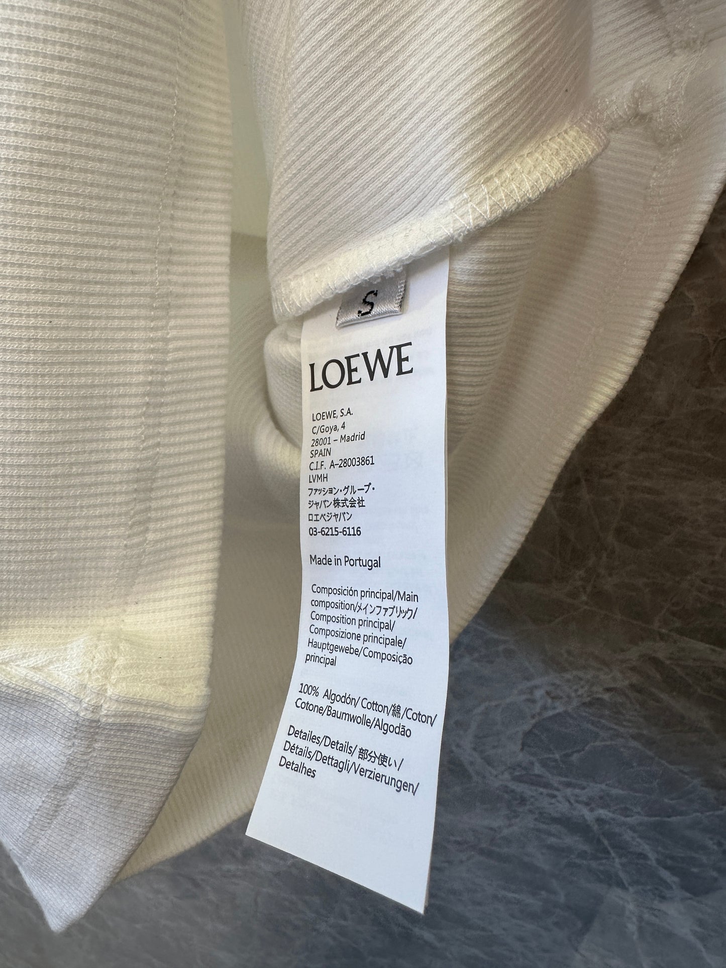 Loewe Anagram Embroidered Ribbed Tank Top