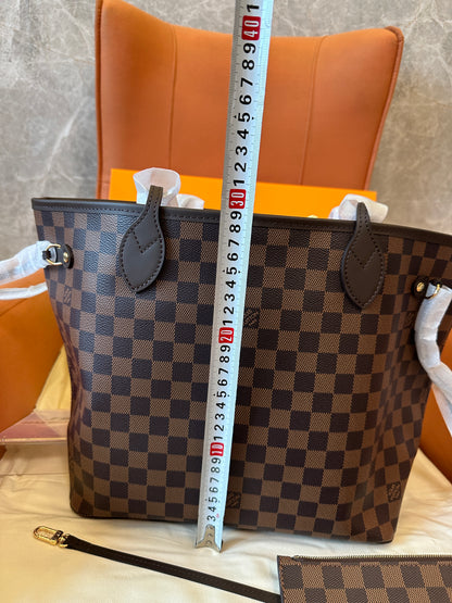 Louis Vuitton Neverfull MM Damier Ebene Tote Bag
