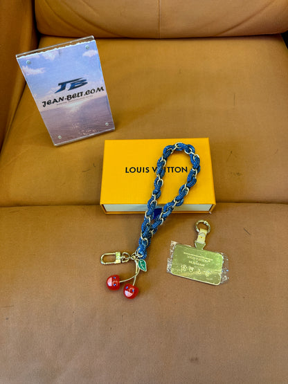 Louis Vuitton x Murakami Cherry Denim Chain Bag Charm