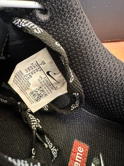 Supreme × Nike Air Force 1 low black collaboration sneaker