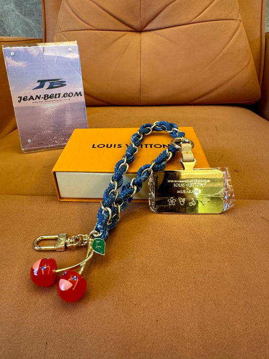 Louis Vuitton x Murakami Cherry Denim Chain Bag Charm