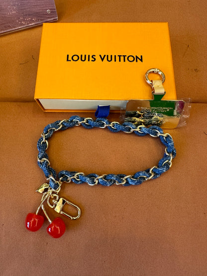 Louis Vuitton x Murakami Cherry Denim Chain Bag Charm