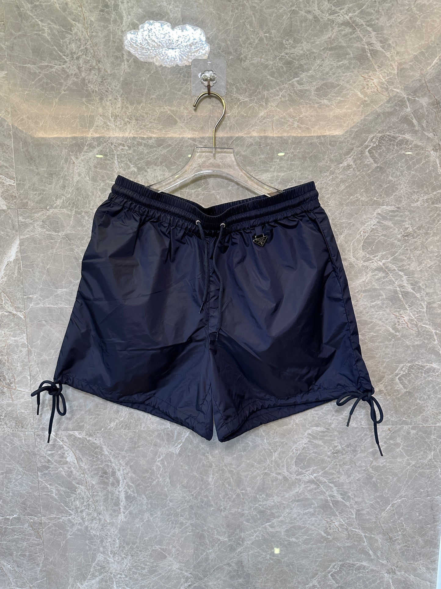 Prada Re-Nylon Navy Drawstring Swim Shorts