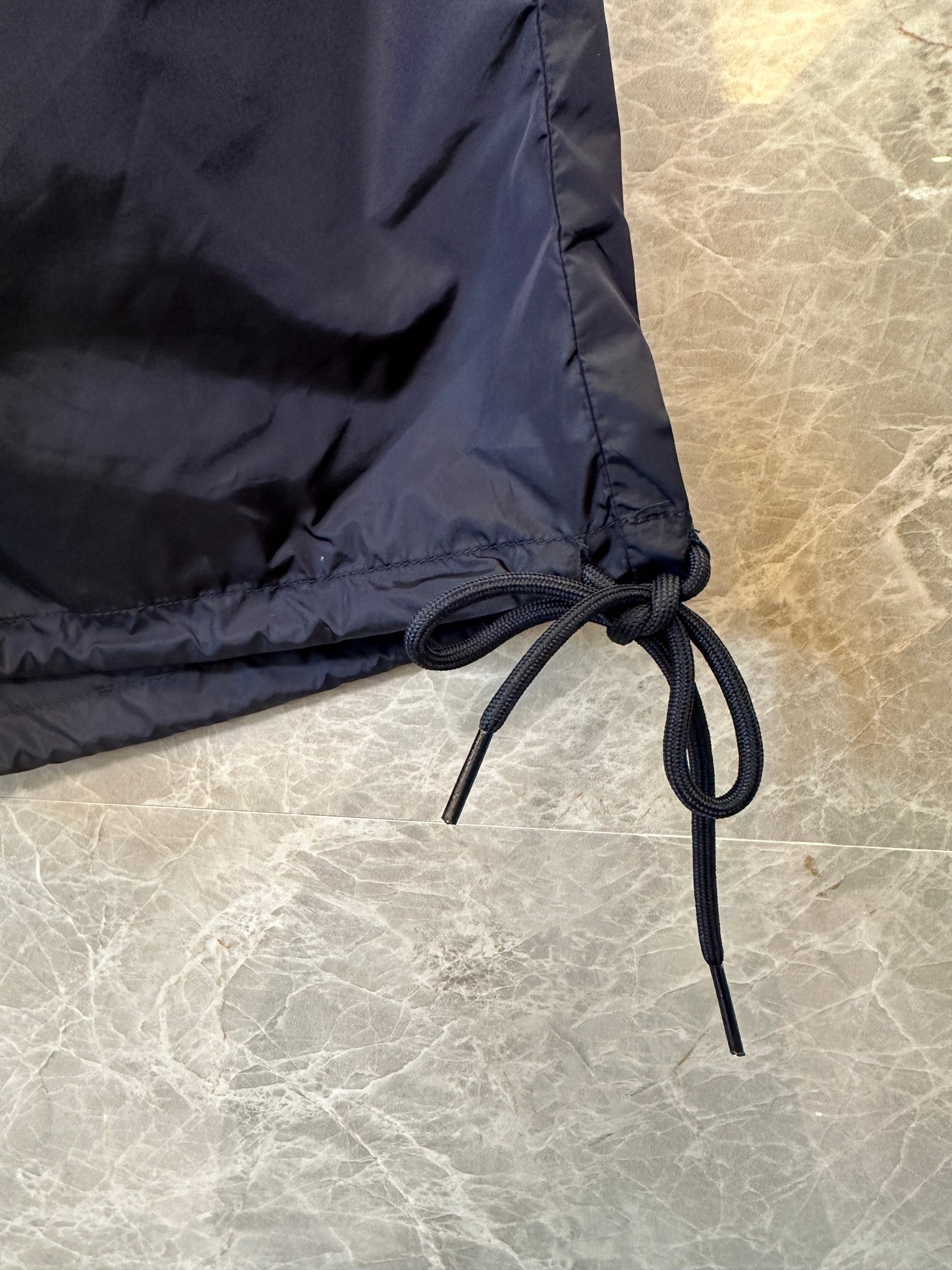 Prada Re-Nylon Navy Drawstring Swim Shorts