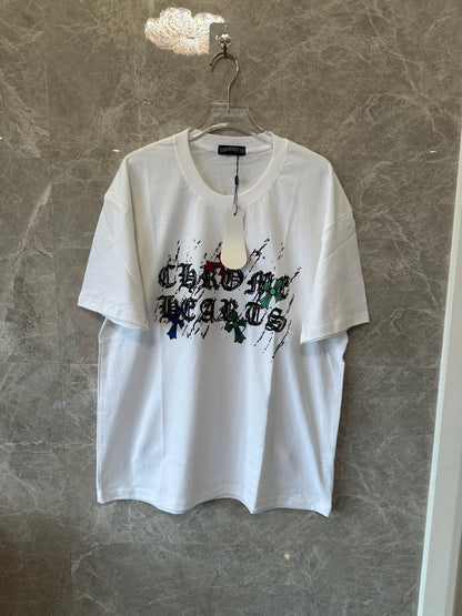 Chrome Hearts Multi-Color Cross Logo T-shirt