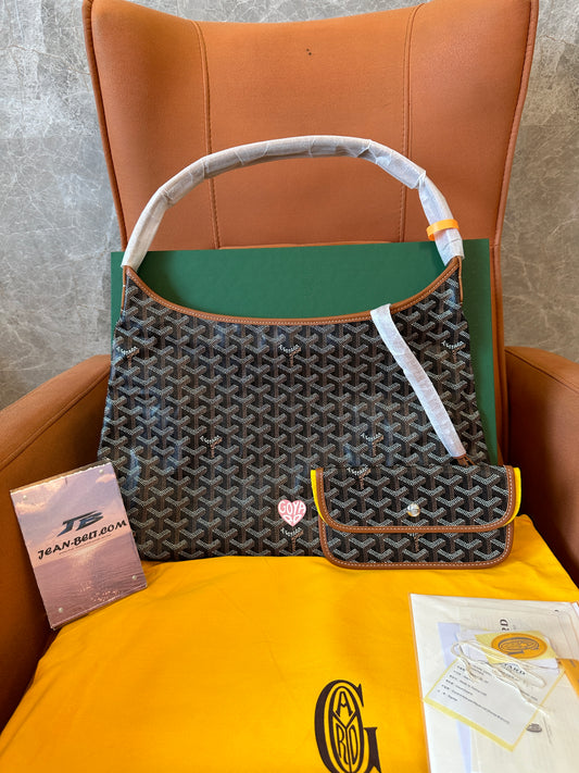 Goyard Saint Louis Tote Bag Brown with Pouch