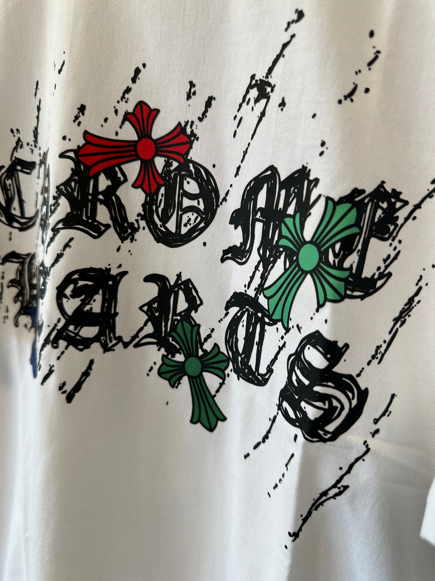 Chrome Hearts Multi-Color Cross Logo T-shirt