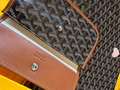Goyard Saint Louis Tote Bag Brown with Pouch