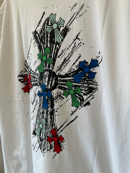 Chrome Hearts Multi-Color Cross Logo T-shirt