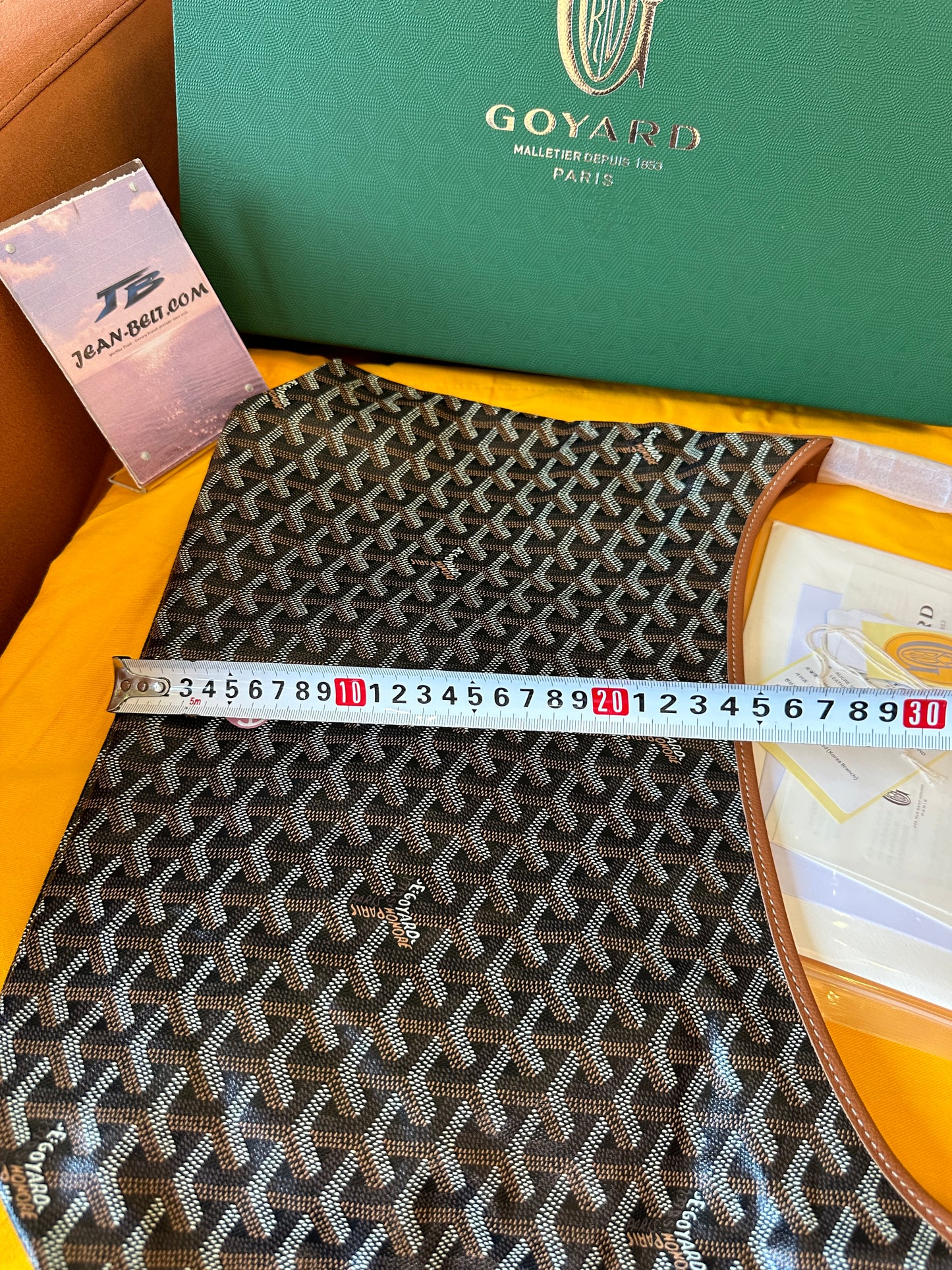 Goyard Saint Louis Tote Bag Brown with Pouch