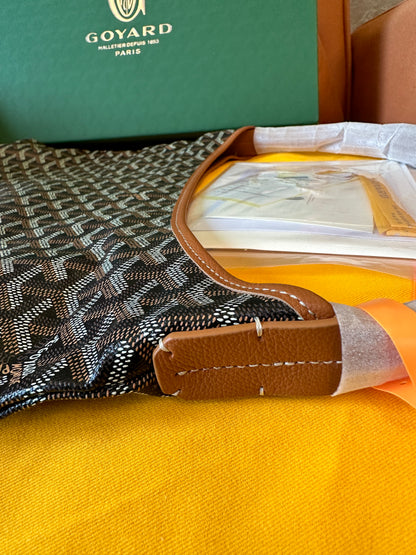 Goyard Saint Louis Tote Bag Brown with Pouch