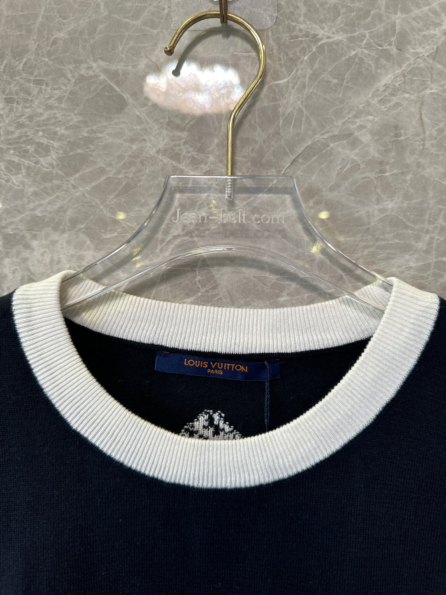 Louis Vuitton Floral Embroidered Knit T-shirt