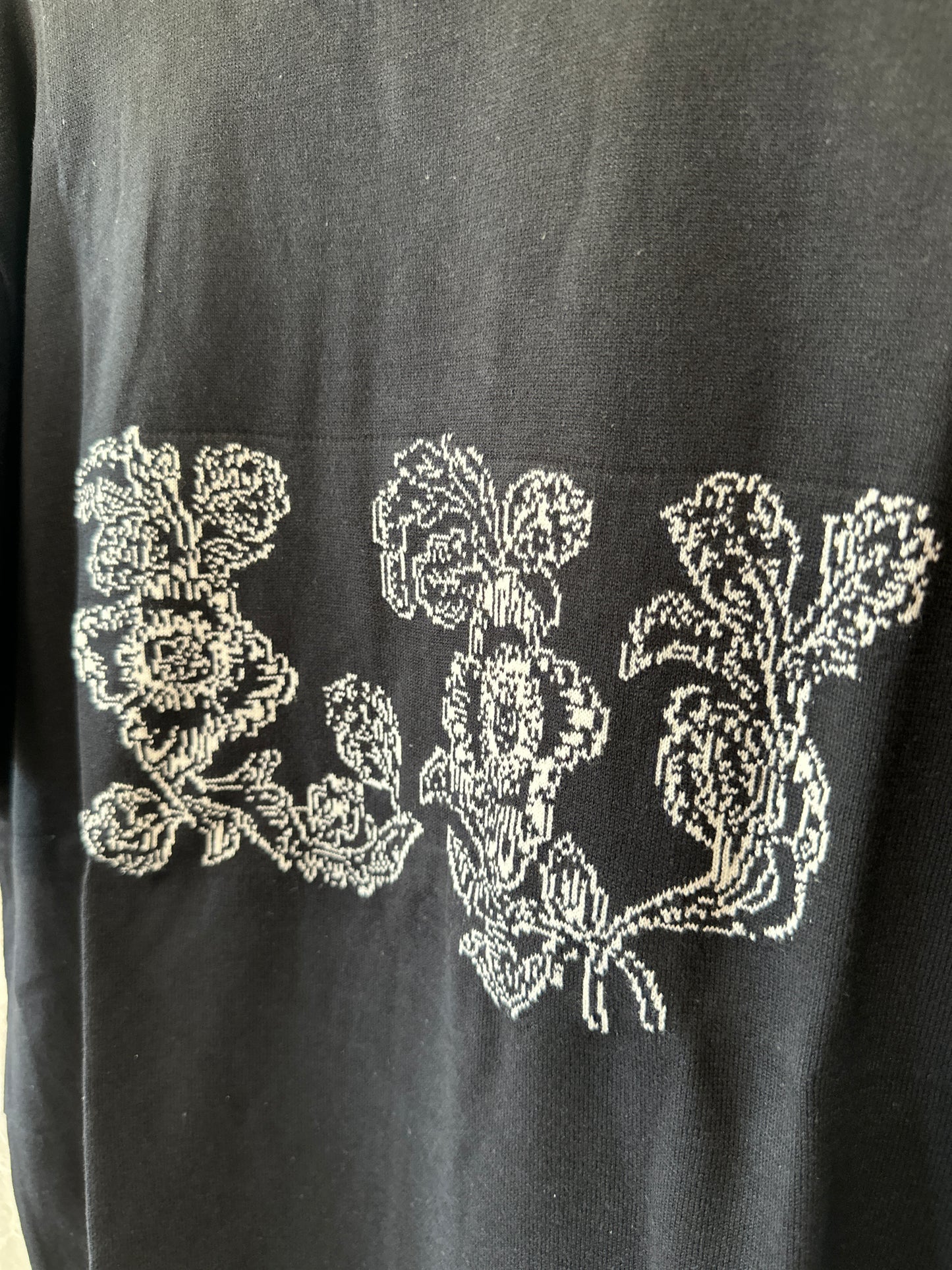 Louis Vuitton Floral Embroidered Knit T-shirt