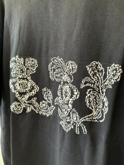 Louis Vuitton Floral Embroidered Knit T-shirt