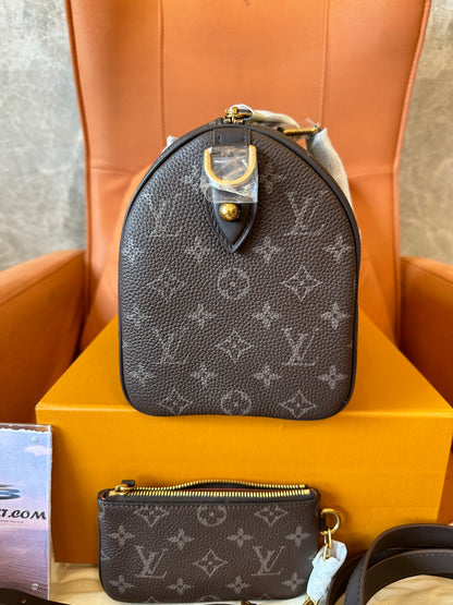 Louis Vuitton Speedy Bandoulière Monogram Bag Brown
