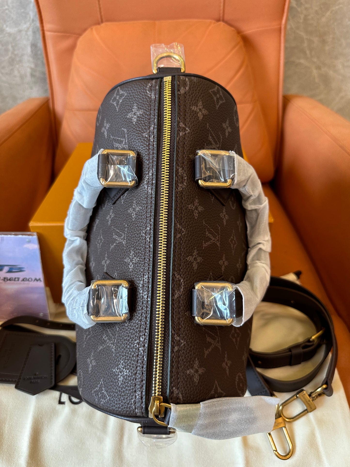 Louis Vuitton Speedy Bandoulière Monogram Bag Brown