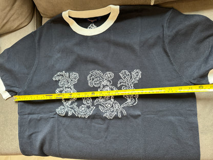 Louis Vuitton Floral Embroidered Knit T-shirt