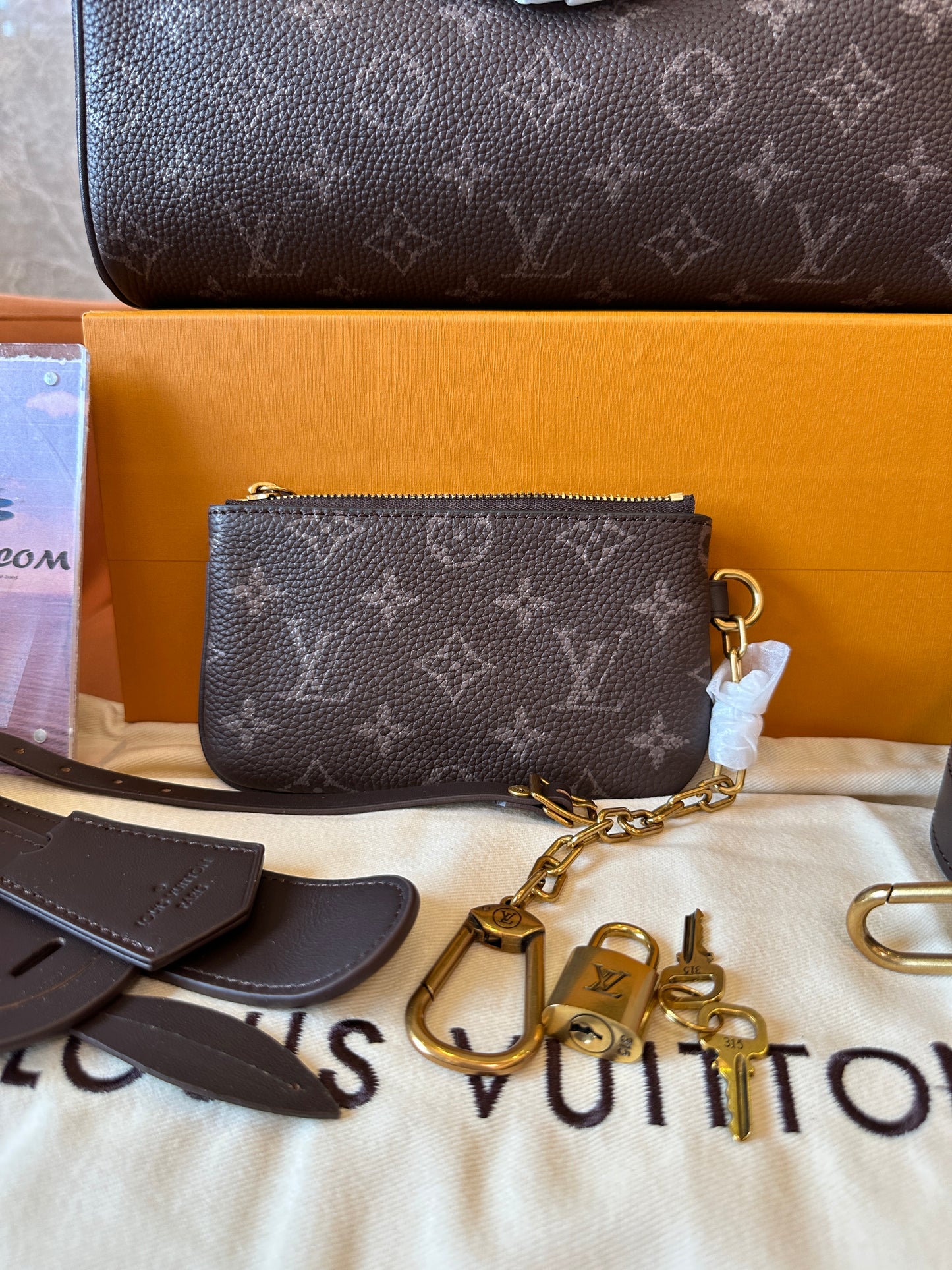 Louis Vuitton Speedy Bandoulière Monogram Bag Brown