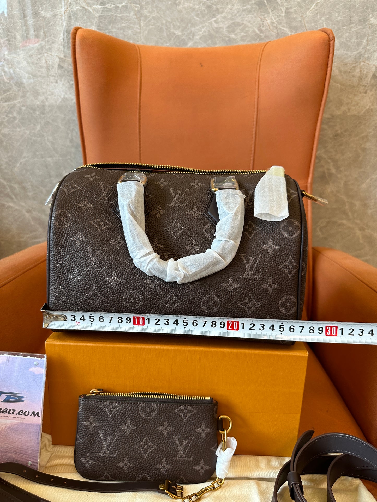 Louis Vuitton Speedy Bandoulière Monogram Bag Brown