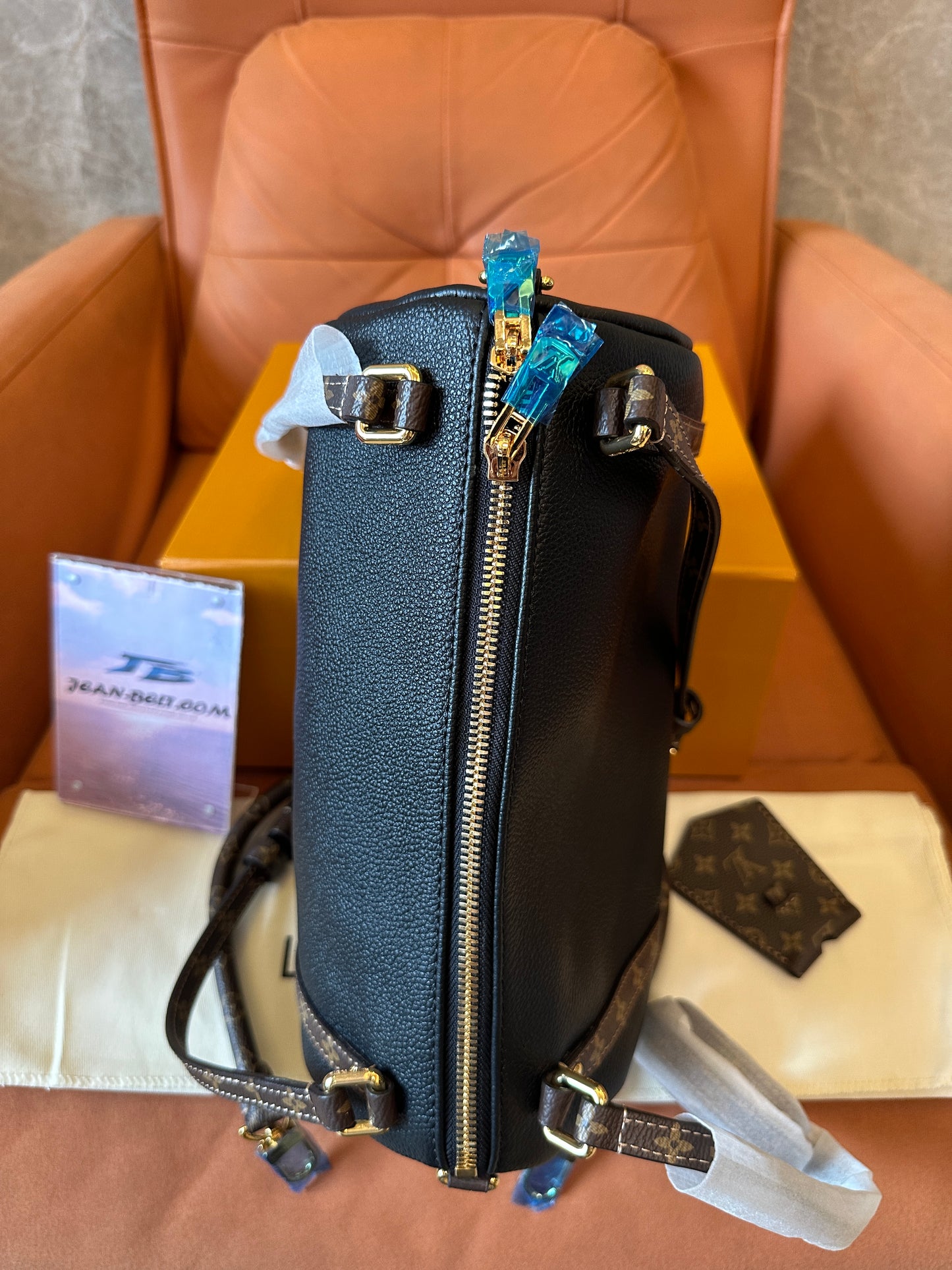Louis Vuitton Speedy Bandoulière Black Leather Bag