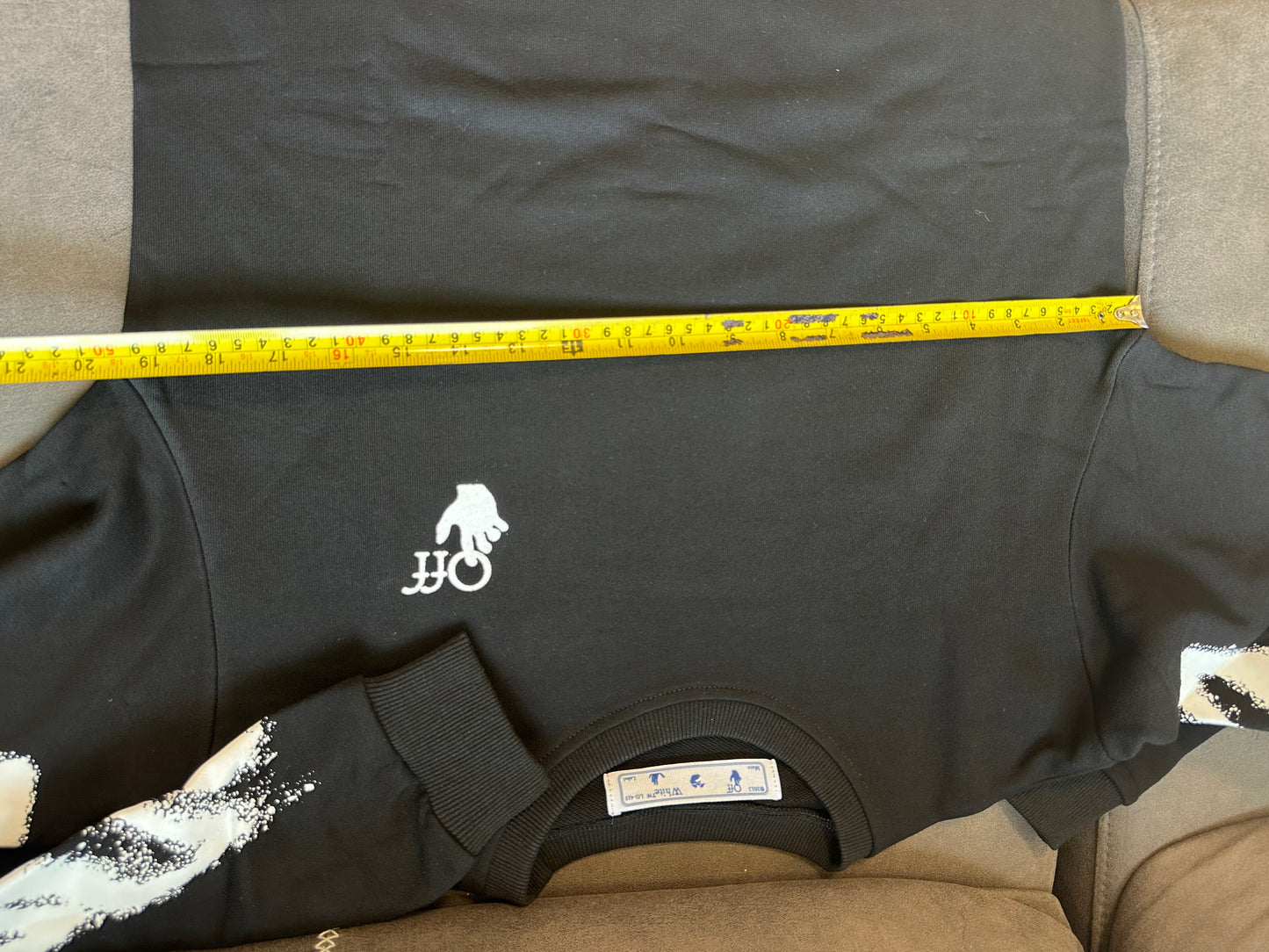 Off-White Spray Arrow Black Crewneck Sweatshirt