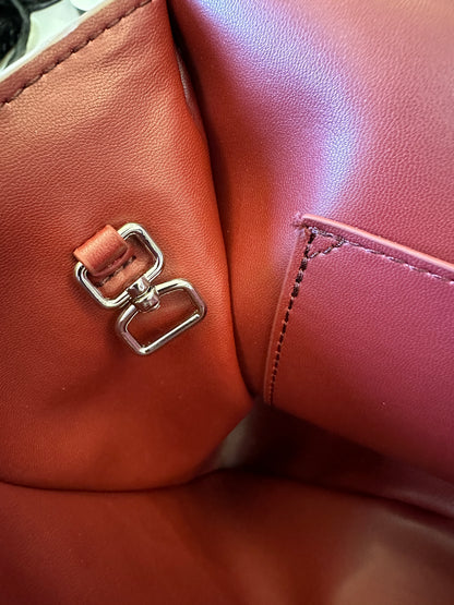 Chanel Caviar Leather Flap Bag Taupe Grey