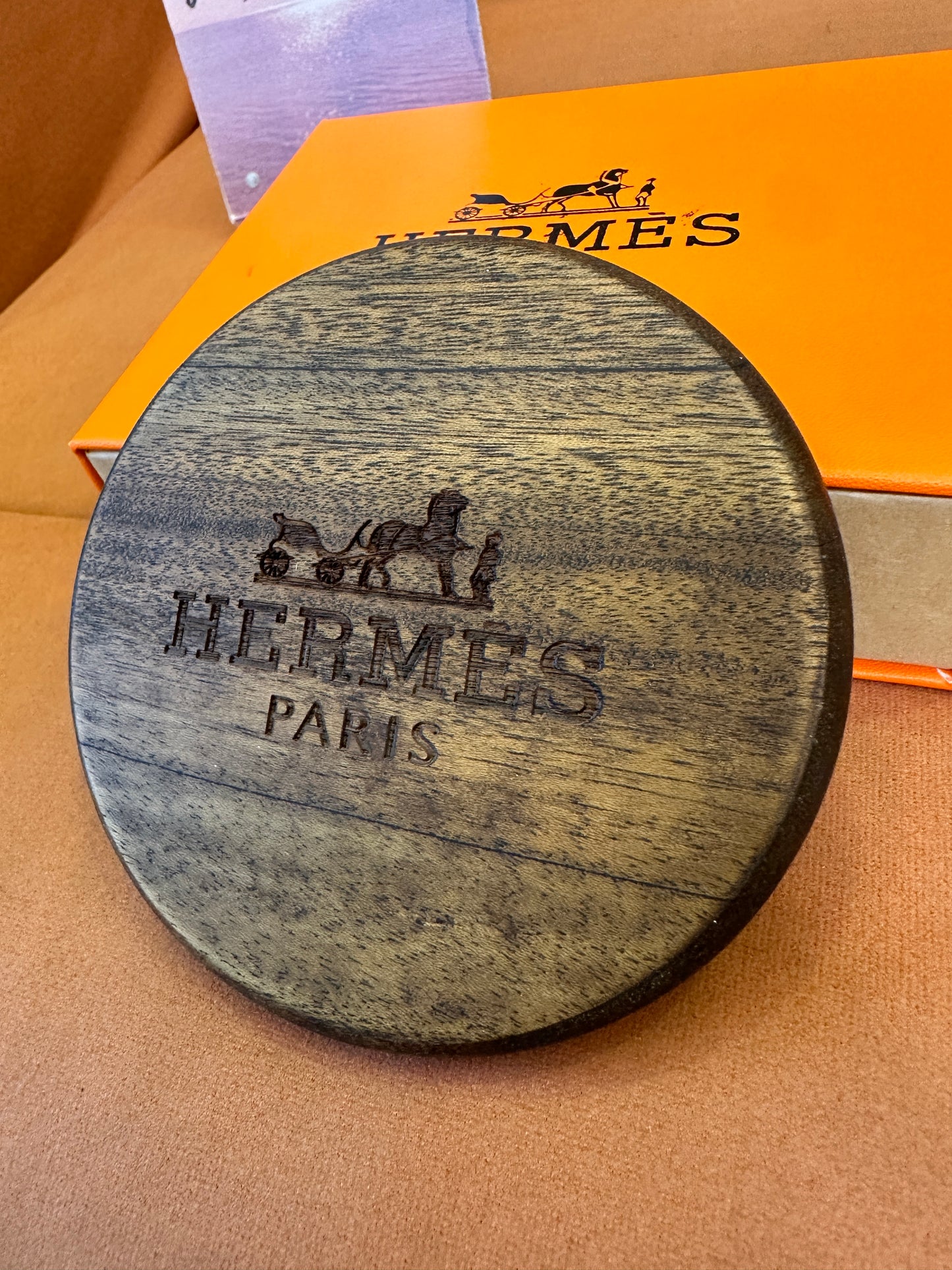 Hermès Round Valet Tray Key Dish