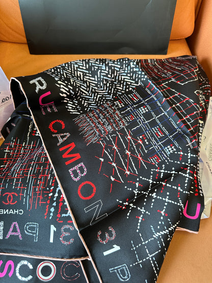 Chanel 31 Rue Cambon Silk Scarf