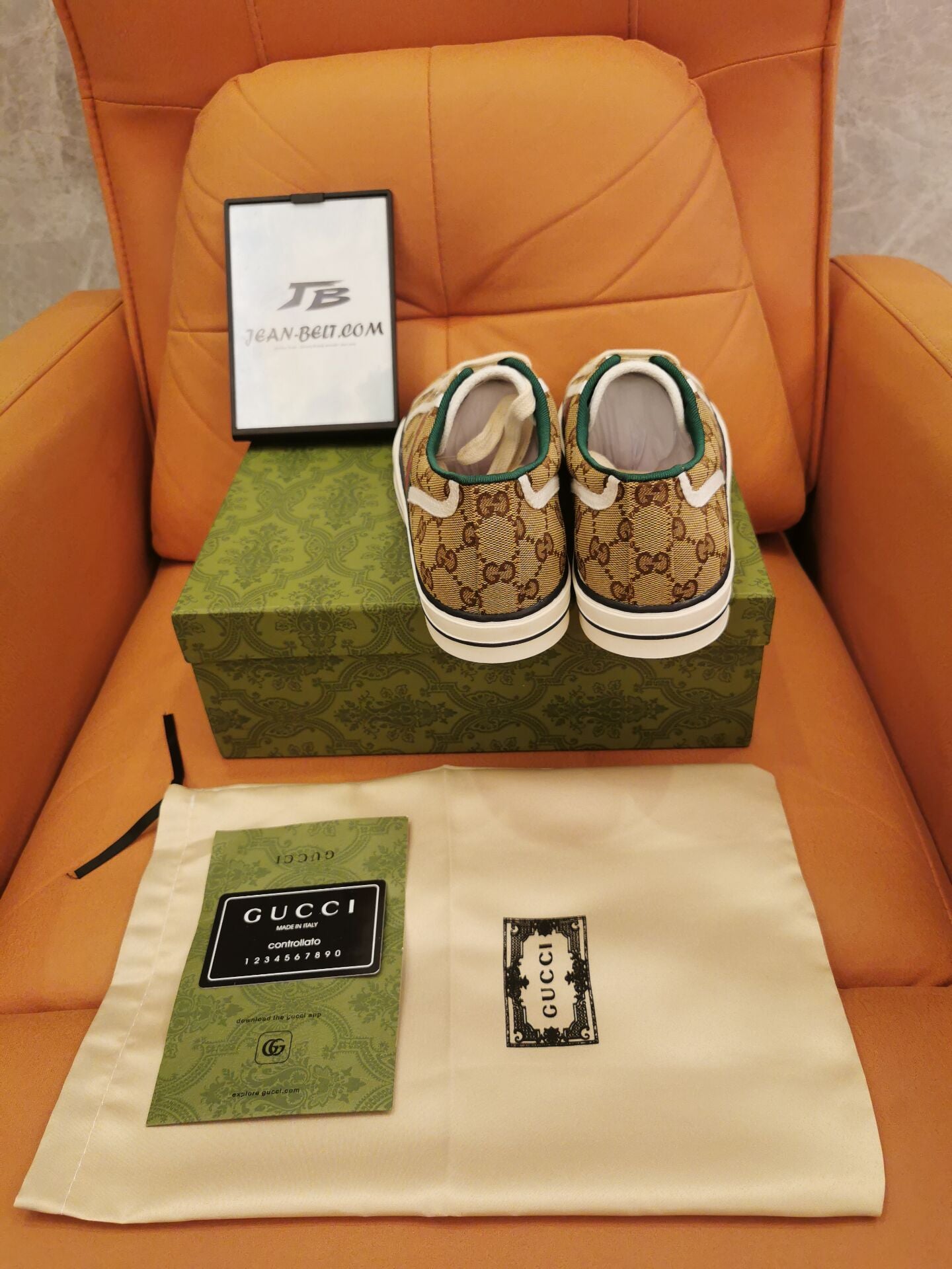 Tênis Gucci Tennis 1977 GG bege