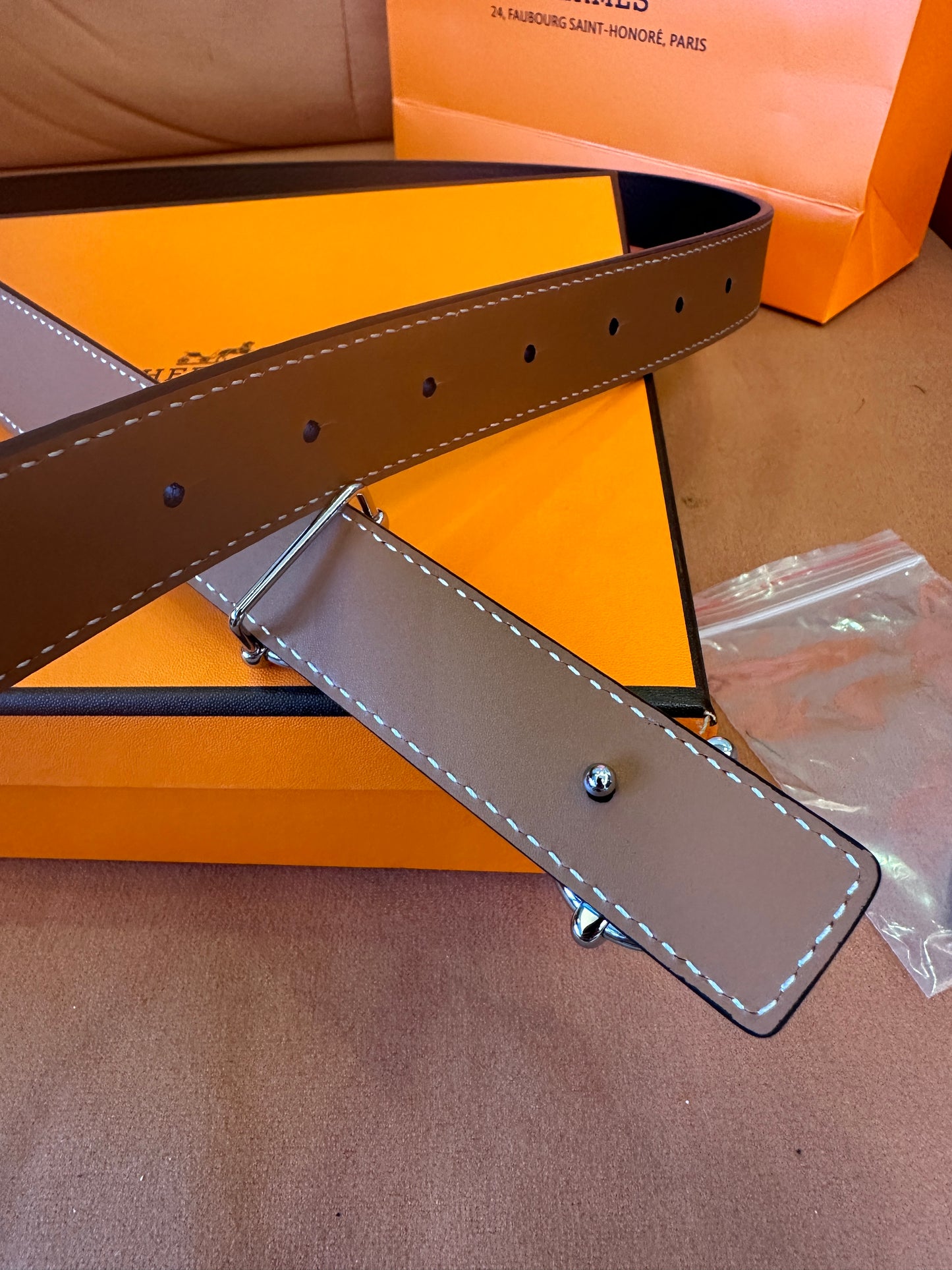 Hermès Reversible Leather Belt