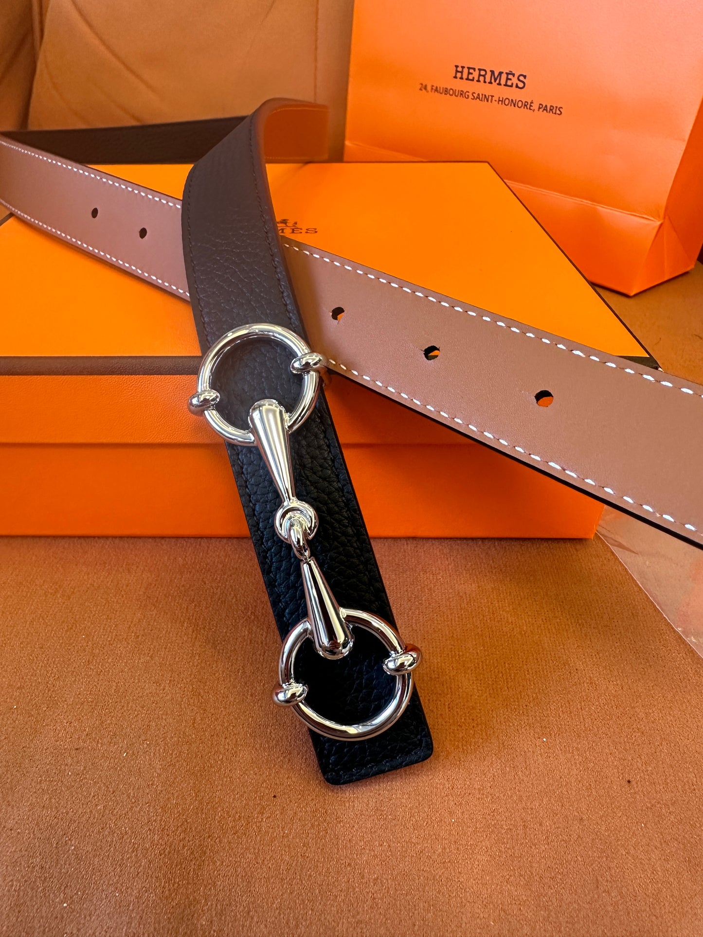Hermès Reversible Leather Belt