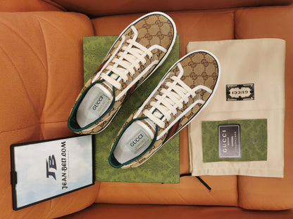 Tênis Gucci Tennis 1977 GG bege
