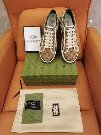 Tênis Gucci Tennis 1977 GG bege