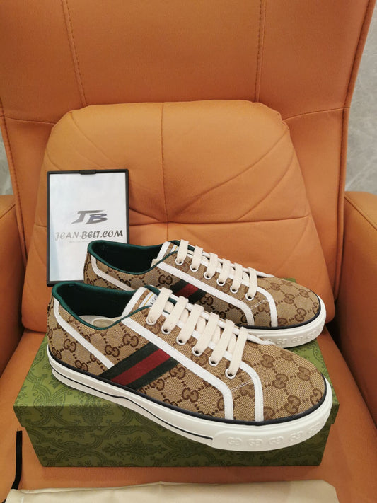 Tênis Gucci Tennis 1977 GG bege