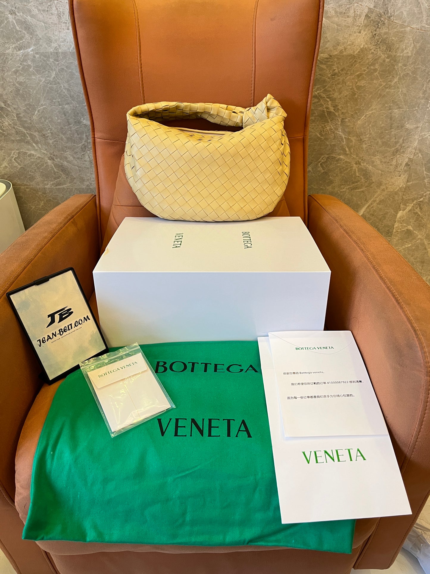 Bottega Veneta Jodie II Hobo Bag Apricot