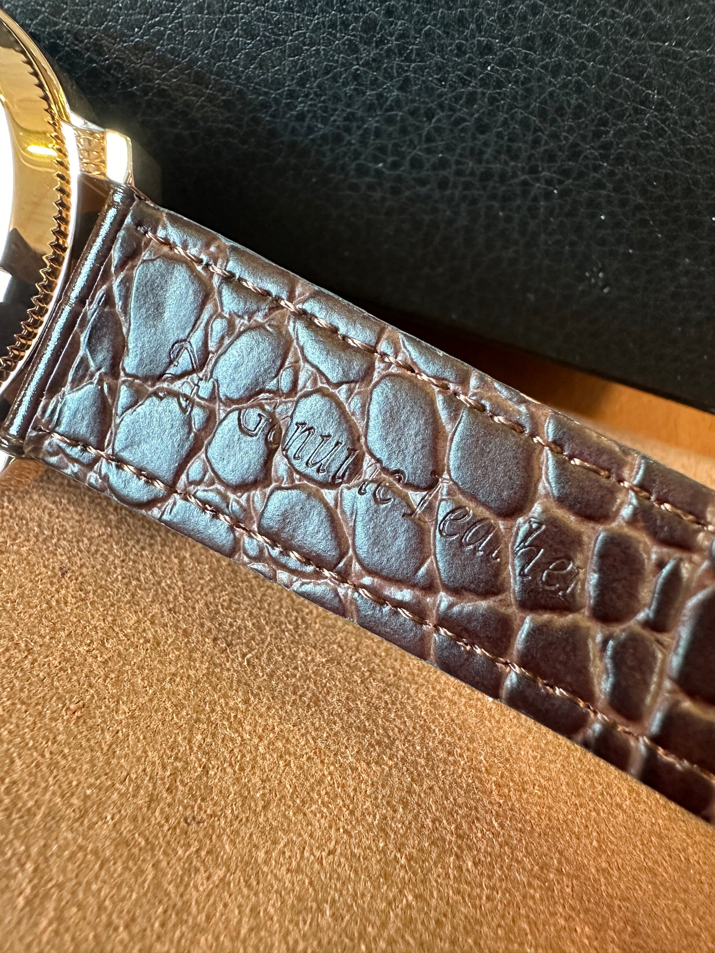 Vacheron Constantin Tourbillon Men’s Watch with Diamond Bezel and Brown Leather Strap