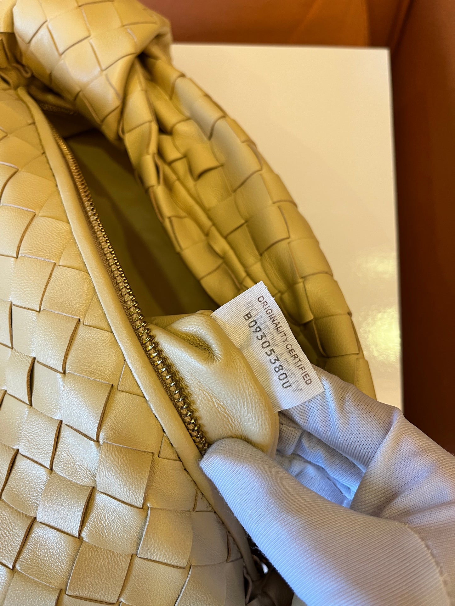 Bottega Veneta Jodie II Hobo Bag Apricot