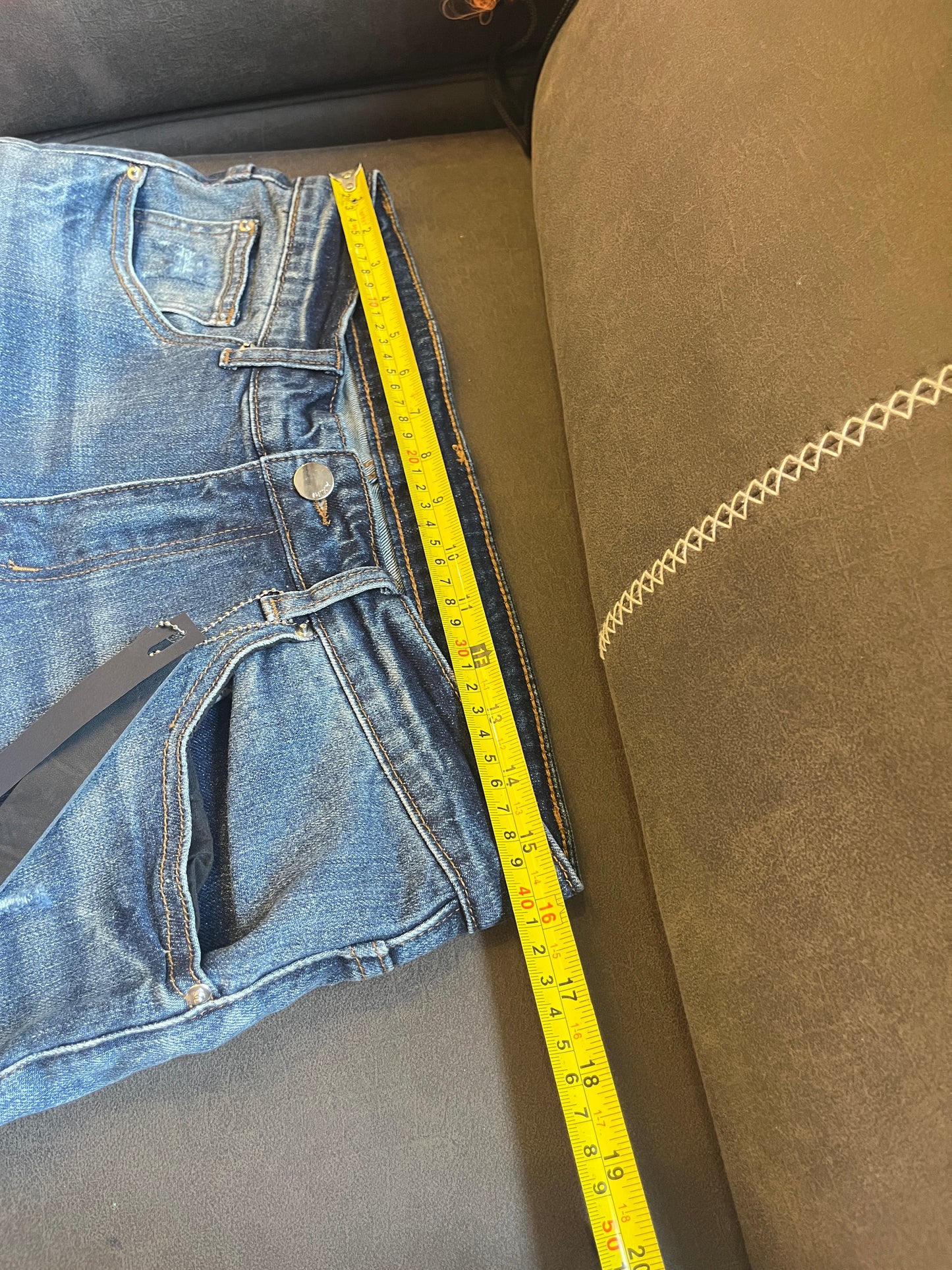 Amiri Men's Plush Embroidered Letter Jeans