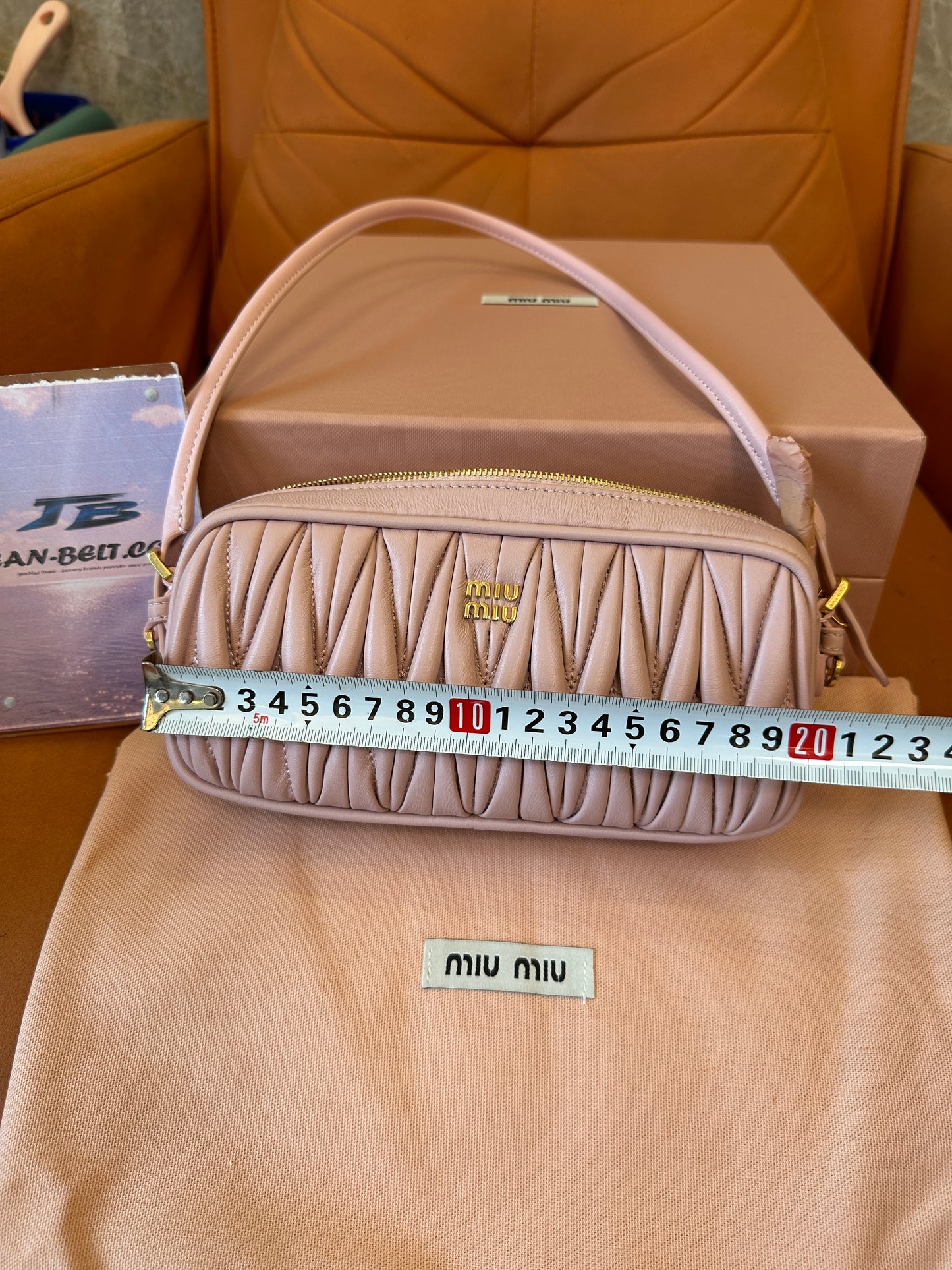 Miu Miu Matelassé Leather Shoulder Bag Pink