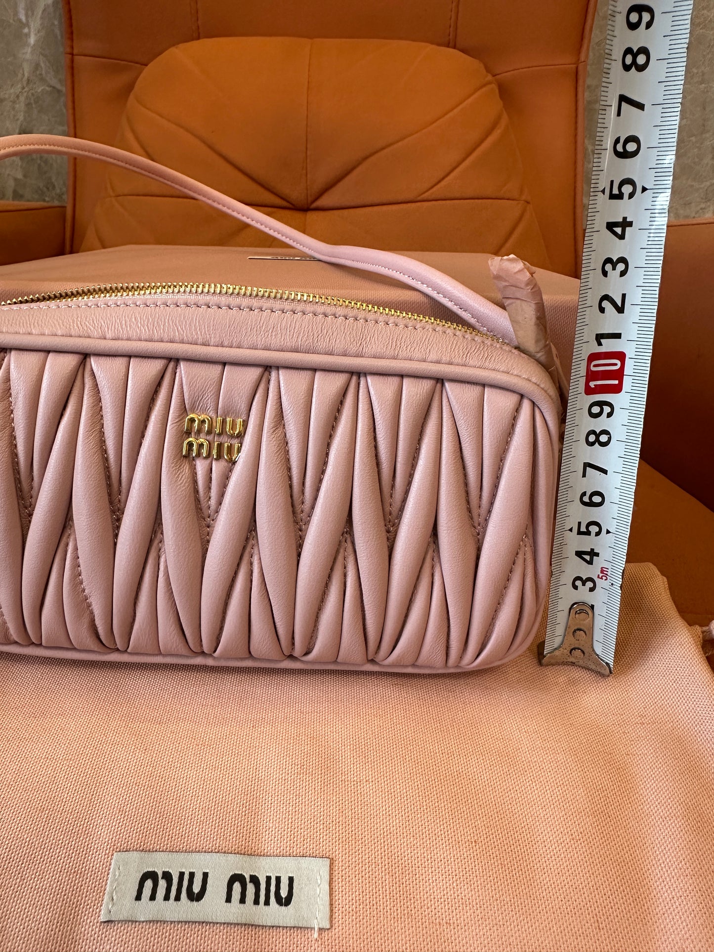 Miu Miu Matelassé Leather Shoulder Bag Pink