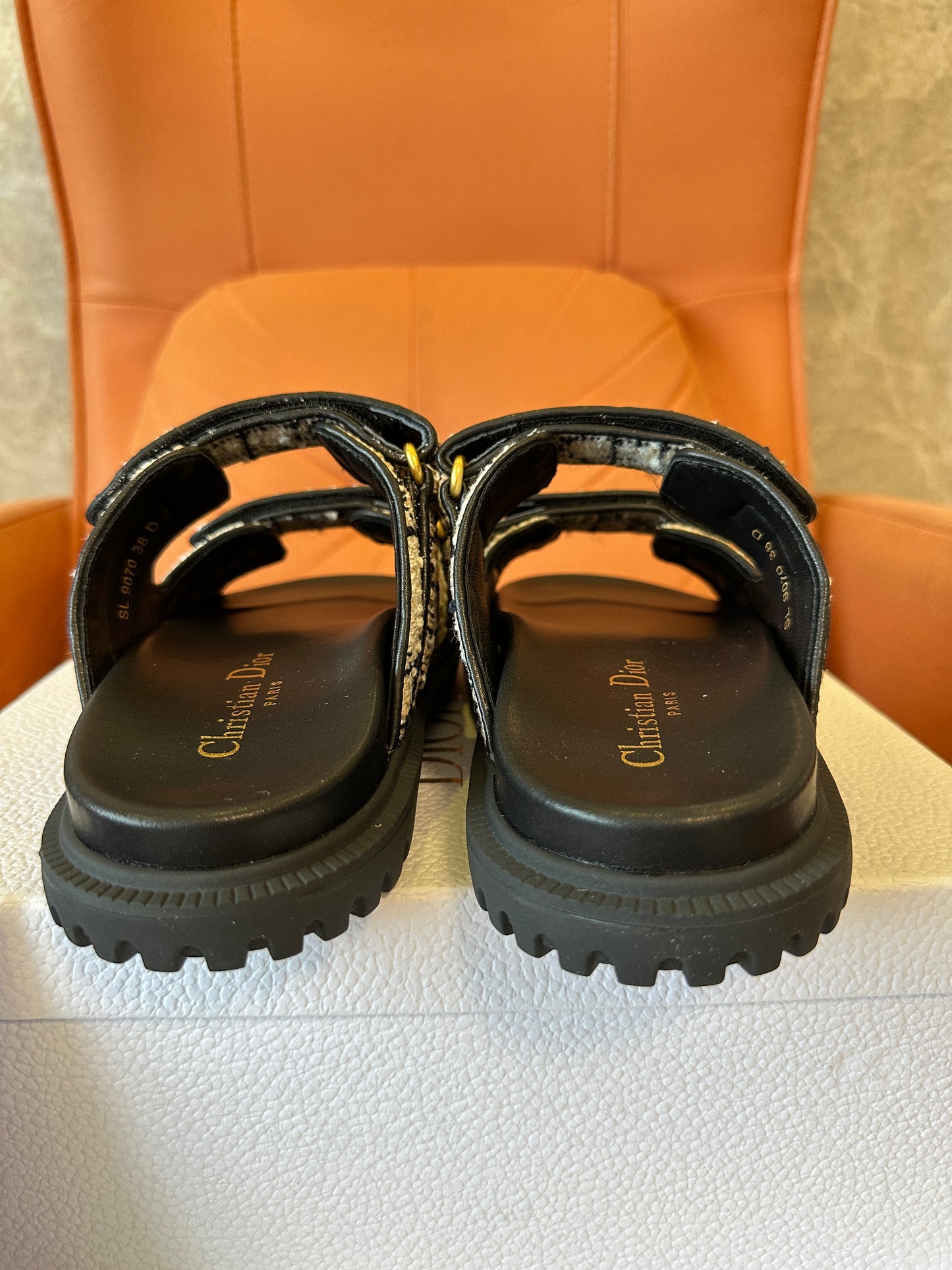 Christian Dior Dway Tweed Sandals