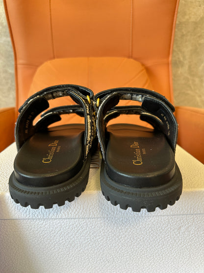 Christian Dior Dway Tweed Sandals